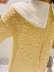 Pink Daisy Dongdaemun, Hàn Quốc, váy voan cổ yếm búp bê màu vàng ngọt ngào - Sản phẩm HOT