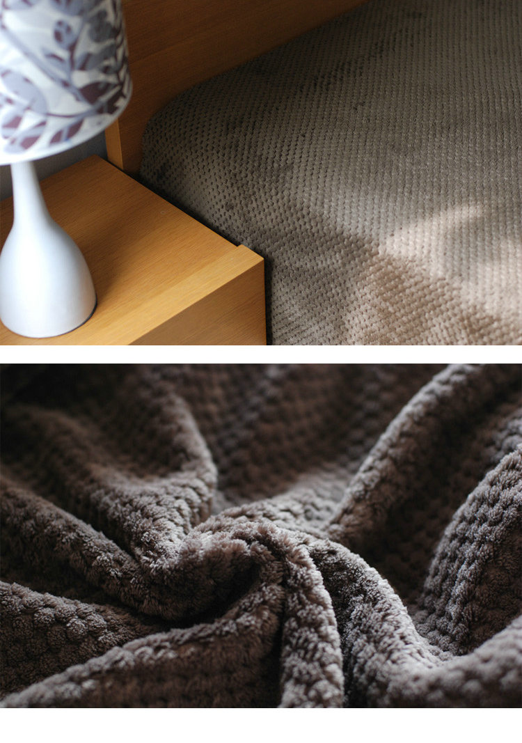 Nhật Bản lưới chăn tốt màu flannel chăn không in san hô nhung giản dị chăn nap chăn chăn - Ném / Chăn chăn lông cáo