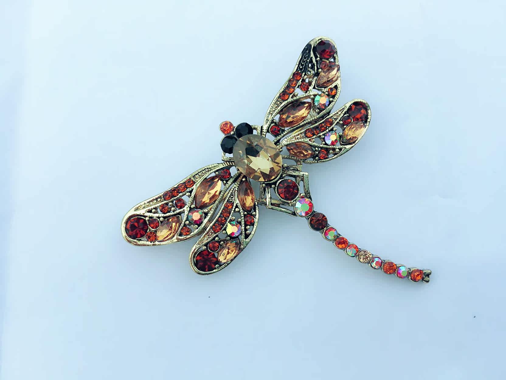 Broche femme en cristal naturel pierres semi-précieuses - Ref 1173197 Image 19