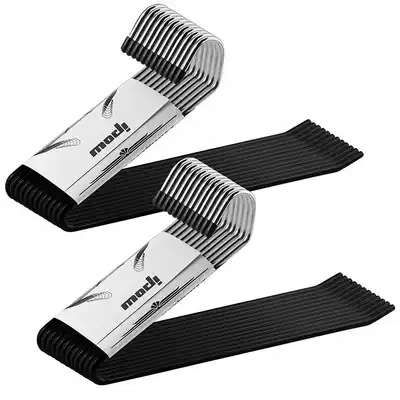 Stainless steel dipped non-slip hanger pants rack 2 type seamless household put pants artifact pants hanging storage scarf towel