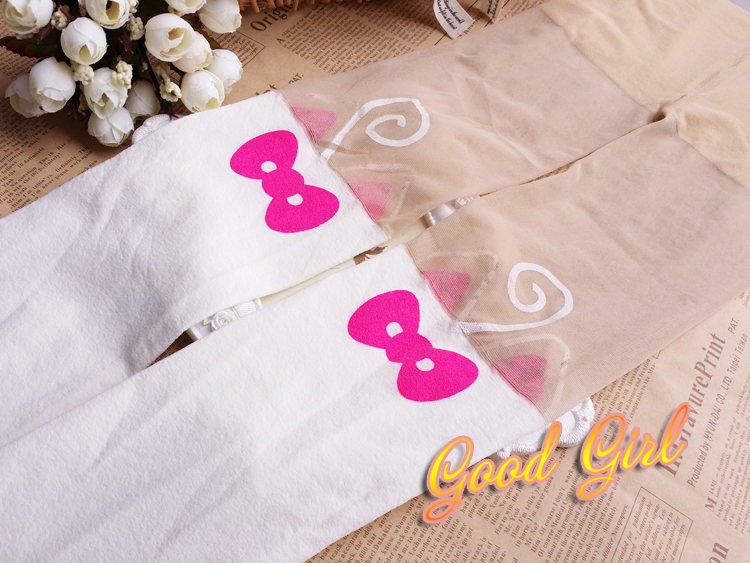 Ngọt sữa trắng giả cao nối vớ Nhật Bản mềm chị HelloKitty dễ thương mèo phim hoạt hình nhung pantyhose