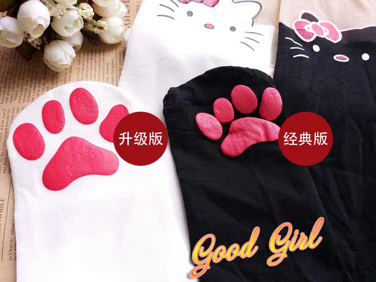 Ngọt sữa trắng giả cao nối vớ Nhật Bản mềm chị HelloKitty dễ thương mèo phim hoạt hình nhung pantyhose