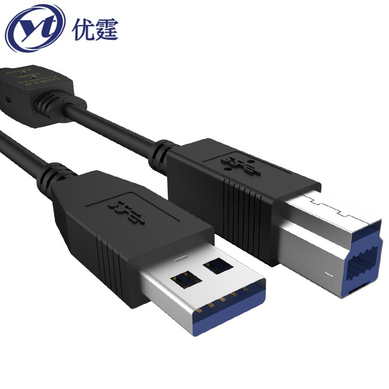 Youting USB3.0 extension cable A male to B public square port 10 meters to 30M high-speed data cable camera connected to the computer