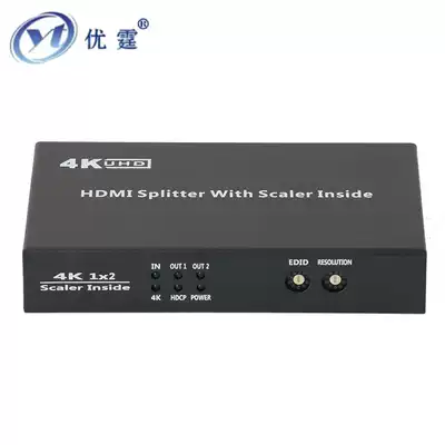 Uting 4K60 30Hz resolution converter HDMI2 0 distributor 1 in 2 out frequency output display is different