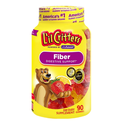 丽贵美国小熊糖益生菌 儿童 调理肠胃膳食果蔬纤维软糖便秘维生素