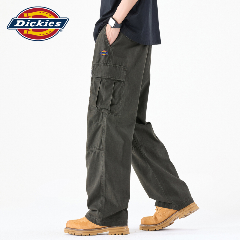 Dickies American-Style Outdoor Sports Military Green Casual Pants for Men, Spring and Autumn Loose Woven Pants Y Dickies American-Style Outdoor Sports Military Green Casual Pants for Men, Spring and Autumn Loose Woven Pants Y