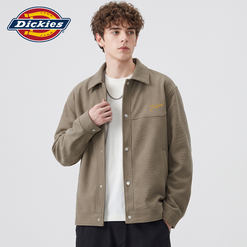 Dickies Autumn New Vintage Style Loose Lapel Jacket Men's Trendy Casual Versatile Coat Y