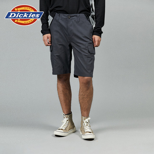 Dickies24 ຊຸດເຮັດວຽກລະດູໃບໄມ້ປົ່ງແລະລະດູຮ້ອນໃຫມ່ມີ flaps ທັງສອງດ້ານ, ກະເປົ໋າໃຫຍ່, ສັ້ນບາດເຈັບ, ຜູ້ຊາຍລຸ່ມ.