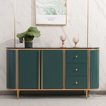 Light and luxurious closing cabinet Three-bucket Two-door Dining Side Cabinet Rock Plate Partition Decorative Cabinet Minima Modern Entrance To House Storage Lockers