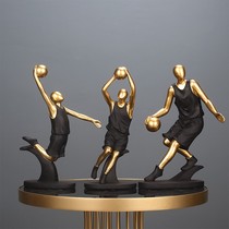 Golden Creative Basketball Player Character Wine Cabinet Decorations Swing upscale Home Good Things Living Room Desktop placed