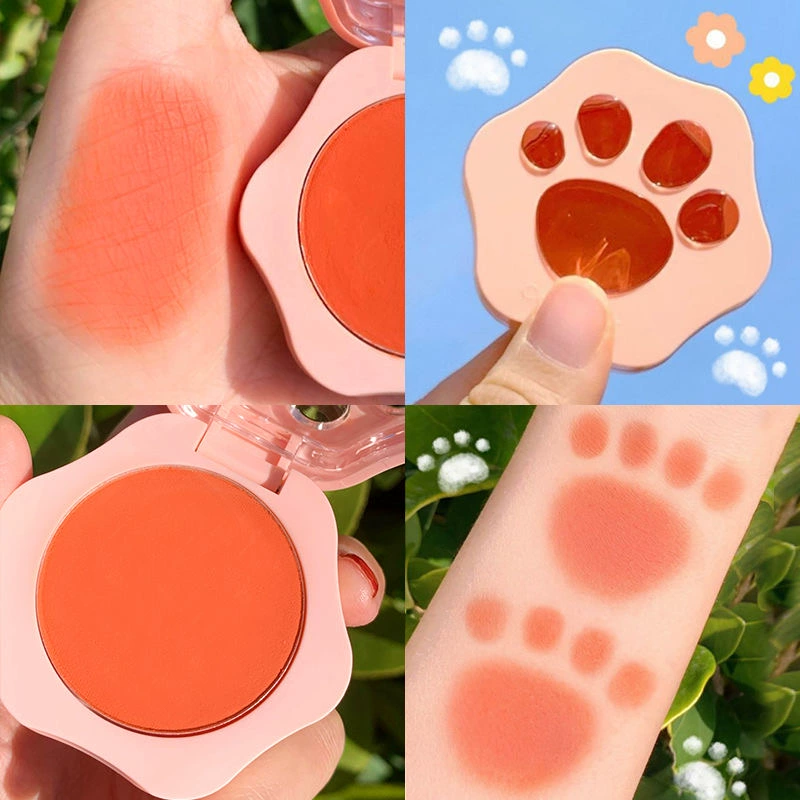 Vị thành niên Youquan Cats Claw Monochrome Rouge Cream Blush High Gloss One Plate Natural Nude Makeup Vitality Sun Red Female Làm sáng tông da - Blush / Cochineal