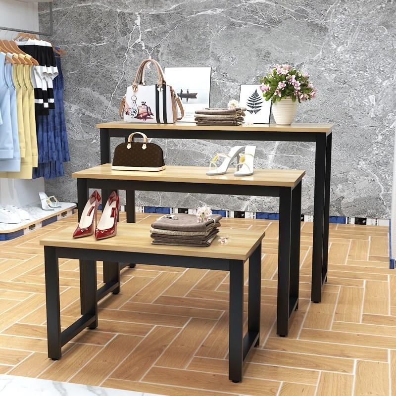 A personality florist women's bag display table table clothing store simple single-layer shoe rack Nakajima high and low shelf display rack