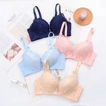 Sexy flat-breasted underwear girl thickened super-thick small breasts gather bra to collect the sub-breast anti-sagging deep V bra wholesale