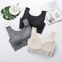 Japanese lingerie women No steel ring Poly Trowel Shake-Proof Bra No Marks Big Code Vest Yoga Sports Sleep Bra