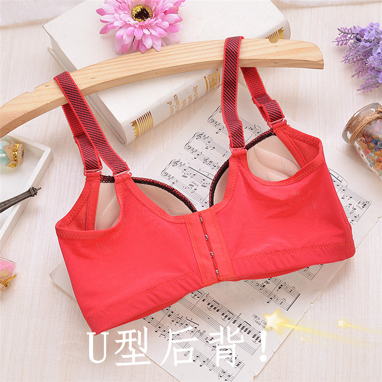 Bán buôn không có vòng thép dày V sâu đồ lót ren ngực nhỏ tập hợp bên kín trên vườn ươm massage 9,9 loại điều chỉnh quần xì