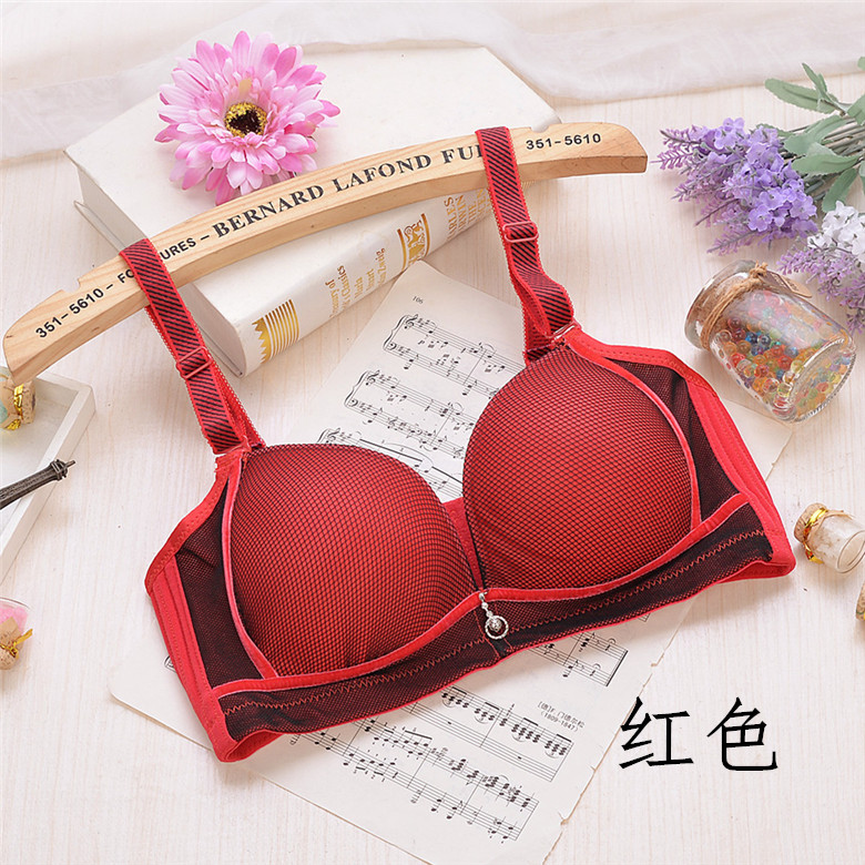 Bán buôn không có vòng thép dày V sâu đồ lót ren ngực nhỏ tập hợp bên kín trên vườn ươm massage 9,9 loại điều chỉnh quần xì