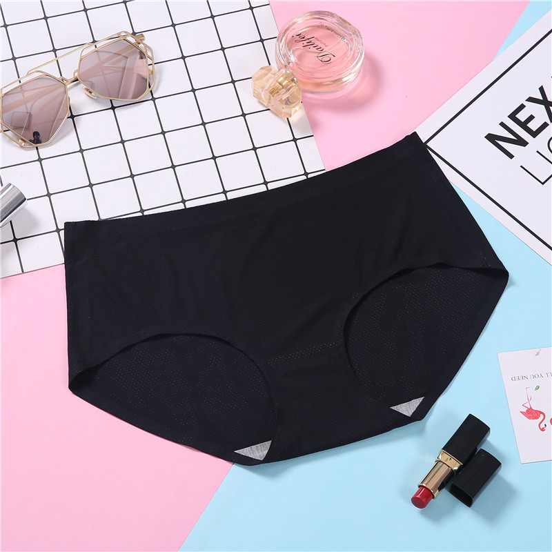 Bán buôn mùa hè không có quần XL băng lụa một mảnh eo cô gái tam giác tóm tắt lỗ thoáng khí quần xì