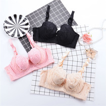 Nursing bra thin C cup with steel ring without sponge deep V lace adjustment underwear shoulder strap buckle feeding milk cover 42