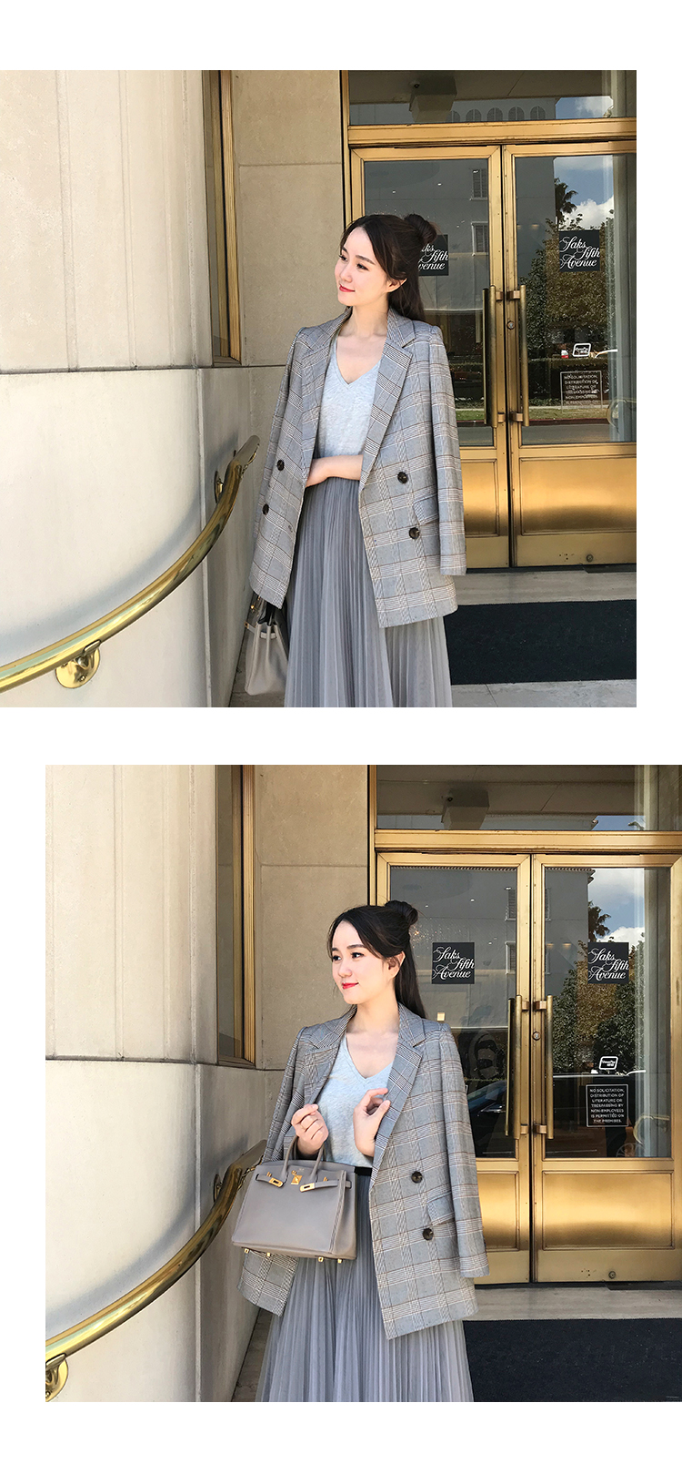 NatureQ 2018 mới phù hợp với phong cách thời trang phù hợp với khí chất rượu vang retro chic kiểm tra giản dị nhỏ phù hợp với nữ áo kiểu nữ