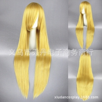 Lily White Eight Clouds Purple Ilfert Grands 100cm golden yellow long straight hair 1 m cos wig wig