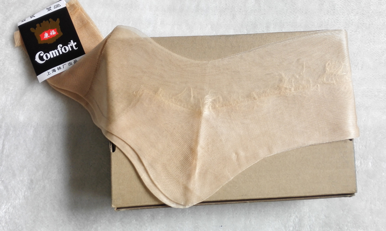 10 cặp vớ nylon dày ở người già lỗi thời miệng nylon vớ mùa hè nữ ngắn vớ lụa