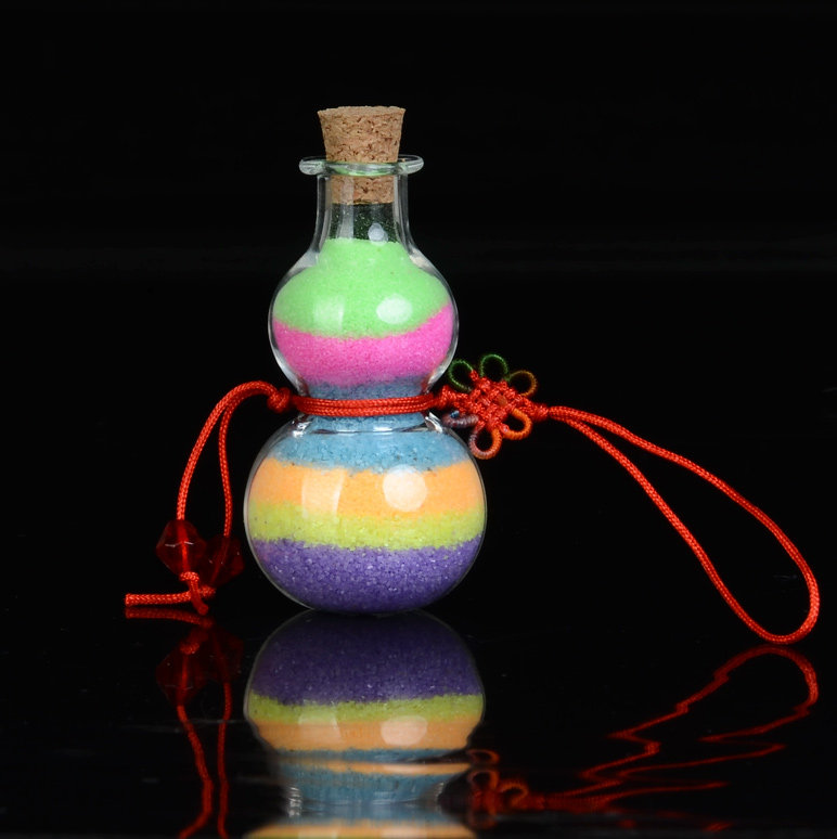 Taiwan Dian new style blown gourd empty bottle empty bottle series gift glass bottle transparent small stopper wishing bottle