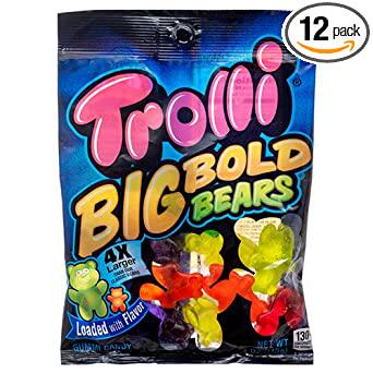 New 333107 Trolli 4 Oz Big Bold Bears (12 -Pack)
