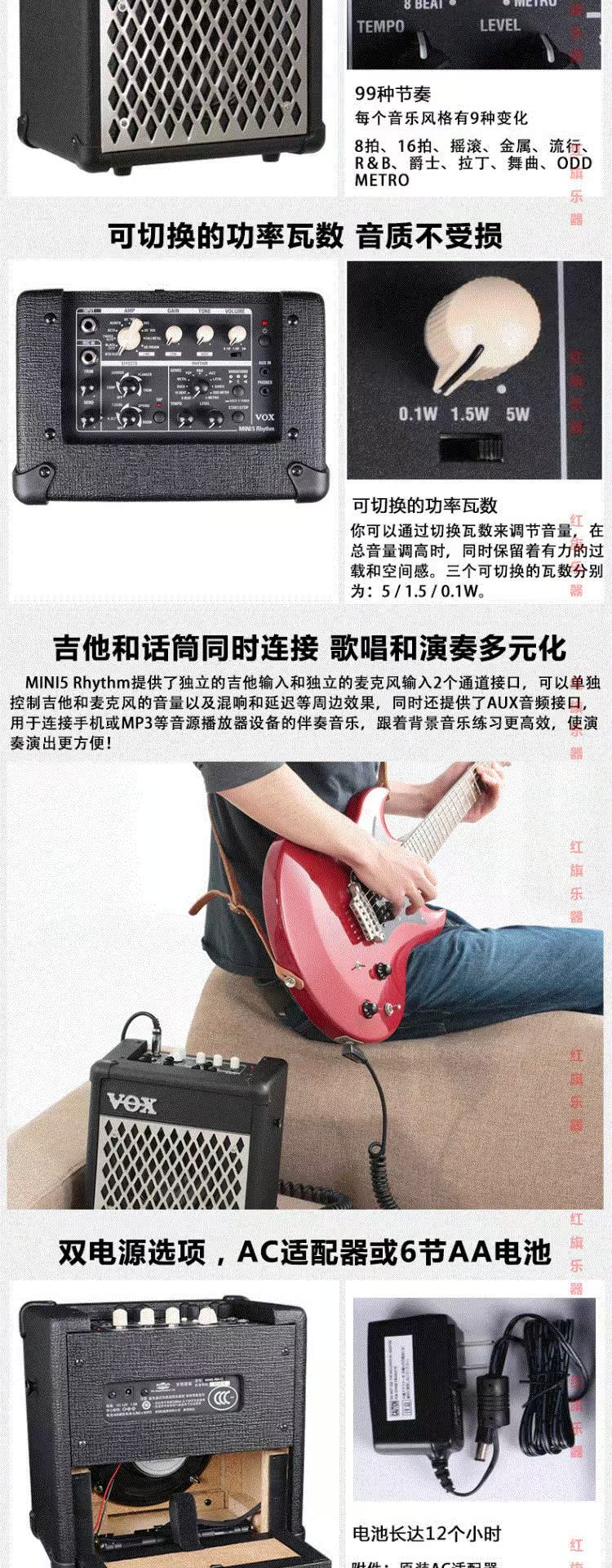 Loa guitar Anh MINI3 / 5 loa điện guitar cầm tay mini điện hộp dân gian gỗ chơi âm thanh - Loa loa loa microlab 5.1