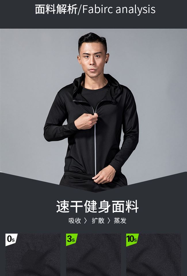 Bộ đồ thể dục phù hợp với quần áo thể thao nam mùa thu đông phù hợp với quần áo chạy nhanh quần dài tay - Quần áo tập thể hình quan ao tap gym