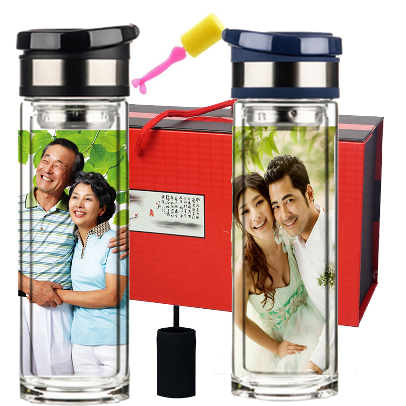 Royal Shadow custom to figure creative double glazing crystal print logo photo warm hand warmer car cup