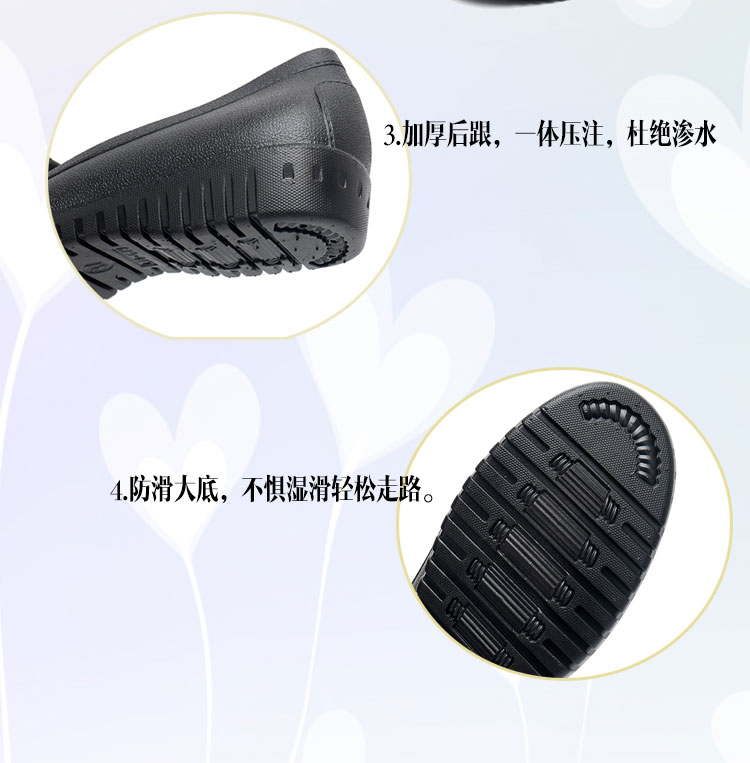 Mùa hè 2018 mới mưa đen giày đơn đế phẳng với giày không thấm nước baotou nơ công sở đơn giản đi biển nữ giày đi mưa crocs