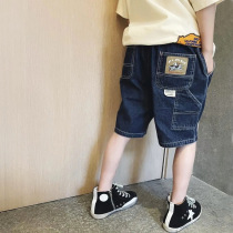 Boy Cowboy Short Pants Summer Outwear Children 50% Pants Soft Filigree Cat CUHK Kids Clothing Casual New