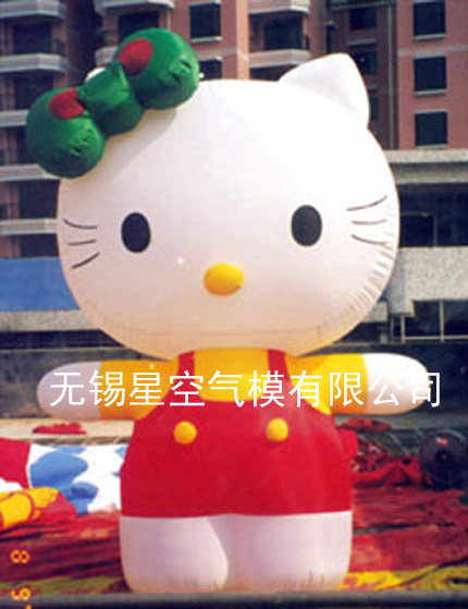 Inflatable Hello Kitty cat inflatable cartoon KT cat gas model Katong machine Cat Inflatable Cartoon with Occasional Air Mold