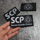 New SCP Foundation Highlight Reflective Velcro Armband Backpack Velcro Back Stick Paranormal Phenomena Fund