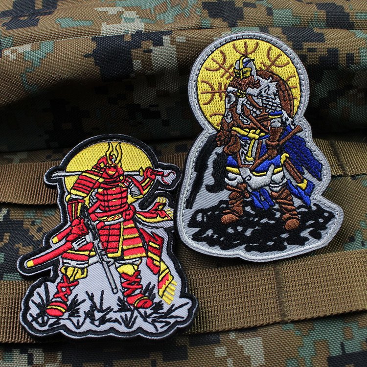 Tactical warrior Tactical vikings Vikings arm badge embroidery magic posted Morale Patch