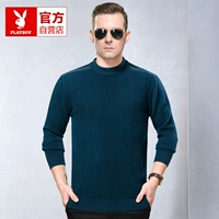 Playboy 2017 mùa đông áo len mới nam cổ tròn dày trung niên đan áo len ấm áp shop áo hoodie nam
