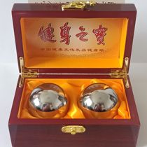 304 stainless steel hollow ring tone Baoding iron ball fitness ball middle-aged elderly health ball Handball Handball grip rehabilitation massage