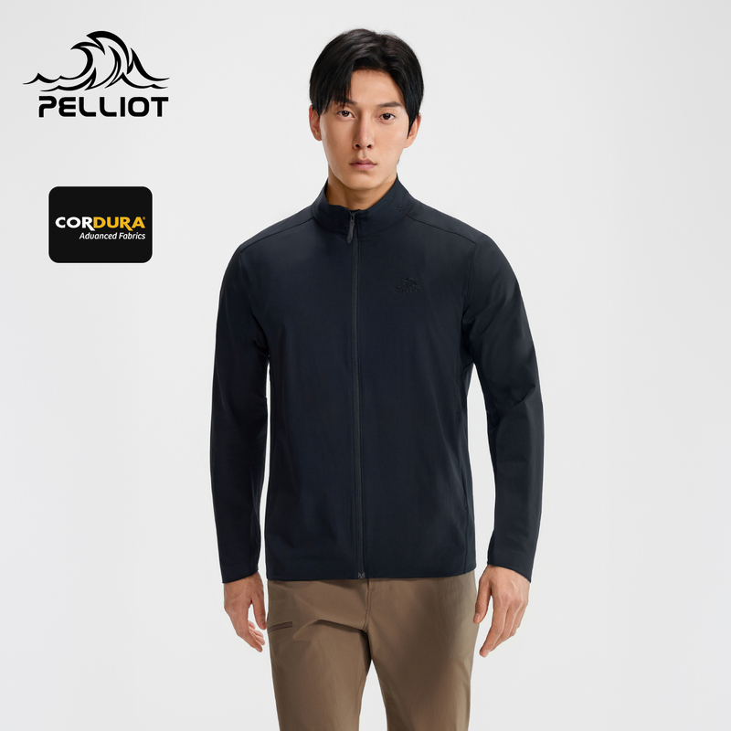 [P Series] Pelliot Outdoor Softshell Jacket for Men, New Cordura Wear-Resistant Windproof Hiking and Mountaineering Jacket