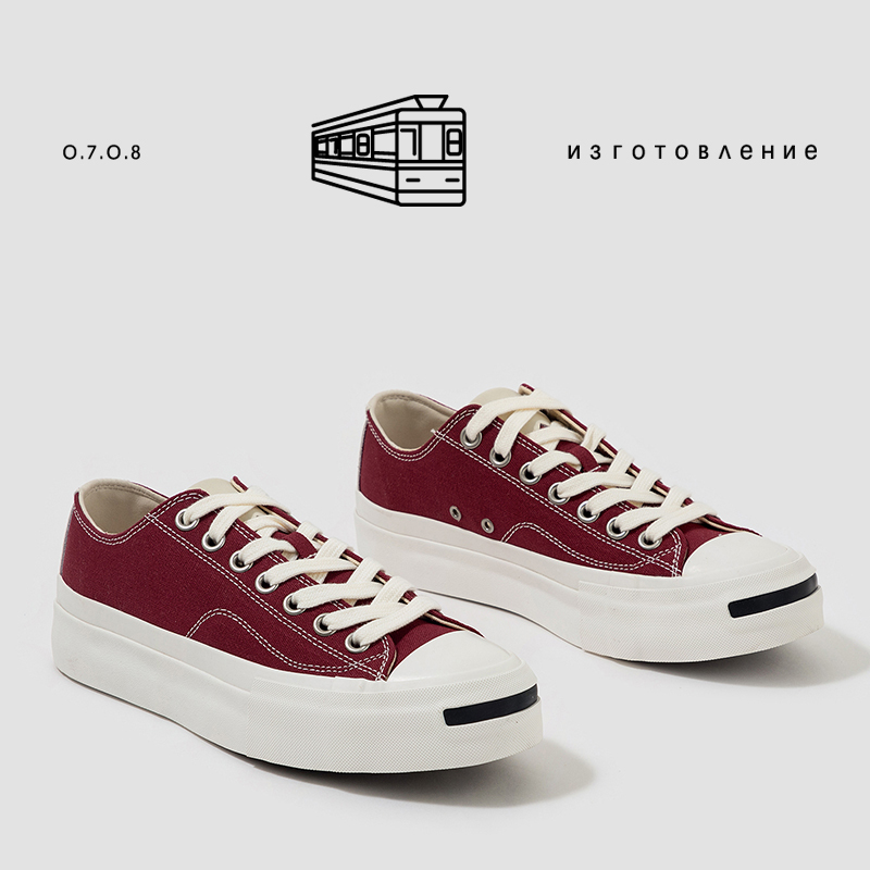 Handmade Pomegranate Red Density Canvas Men's Open-Toe Retro Vulcanized Casual Shoes Unisex Thick Cork Sole Canvas Shoes