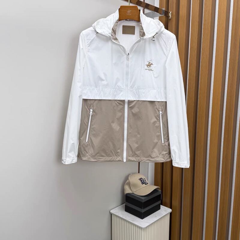 Beverly Polo Men's Spring New Thin Jacket with Detachable Hood, Young and Fashionable, Same Style as in the Store