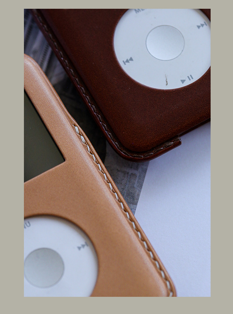ラッキーファイブ手作り本革保護ケース iPod classic 第 3 世代 ipc 本