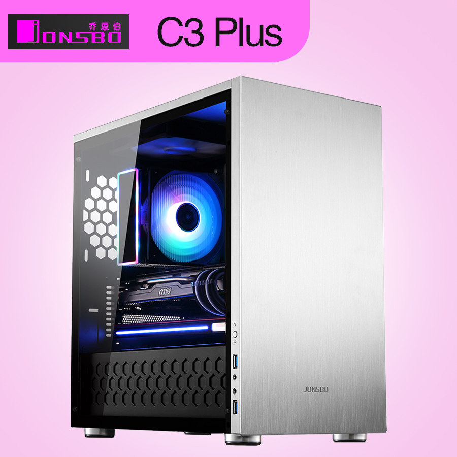 Jonsbo Josiber C3-Plus mATX host shell full aluminum compartment tempered glass side overdraft double USB3 0