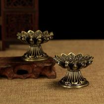 Supplies Nepal pure copper butter candle holder butter candle holder lamp holder temple Buddhist hall supplies ornaments