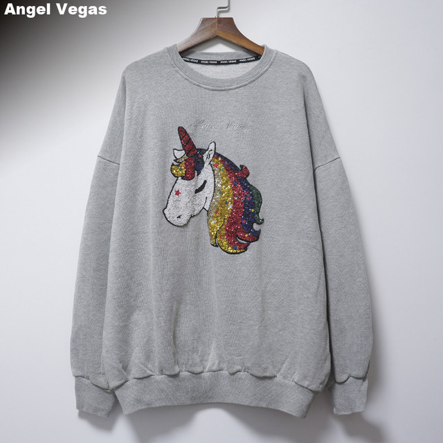 angelvegas nostalgic washed loose sweatshirt slim and versatile top avocado green bead embroidered cartoon top