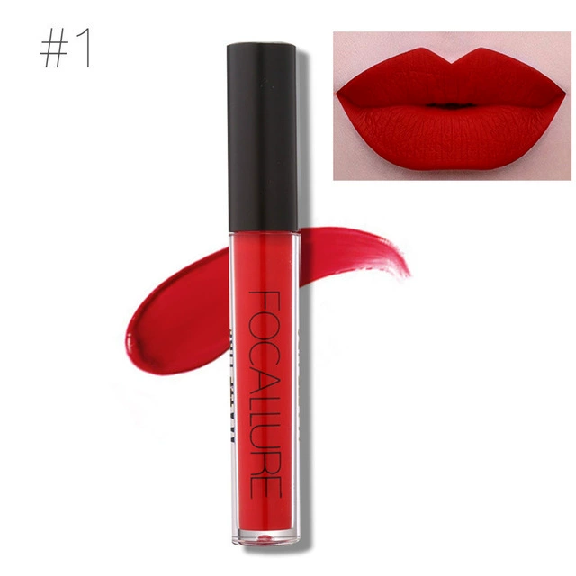 Phong cách châu Âu và Mỹ mờ kim loại son bóng son môi không thấm nước chống dính cốc lỏng son môi lipgloss lipgloss - Son bóng / Liquid Rouge