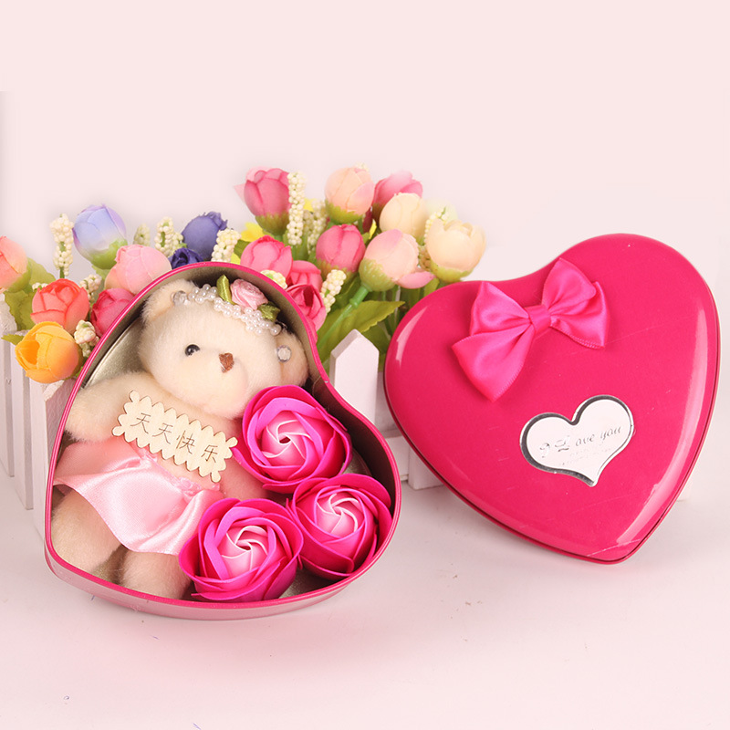 Ngày của mẹ Sáng tạo quà tặng Mô phỏng Xà phòng Hoa hồng đóng hộp Công ty Hoạt động Quà tặng đám cưới Bán buôn thực tế - Hoa nhân tạo / Cây / Trái cây cây trúc giả