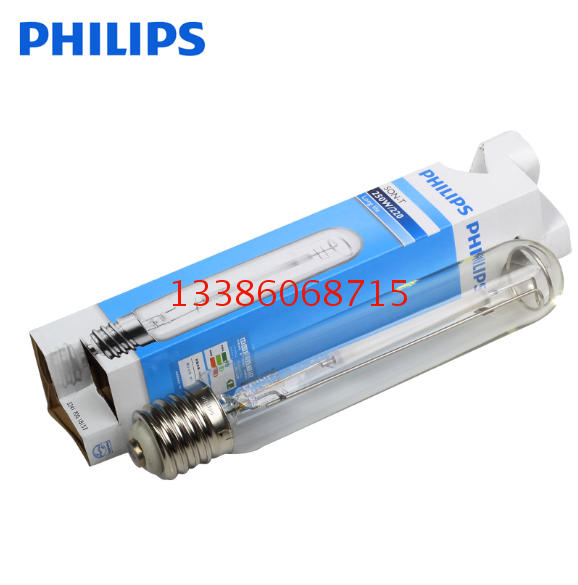 Philips High Pressure Sodium Lamp SON-T250W400WE40 Screw Mouth Warm Light Yellow Light Straight Tube Type Street Light Bulb