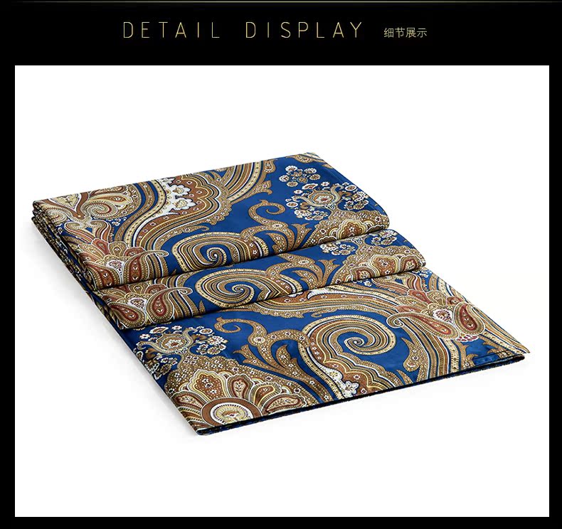 bạch kim phức tạp ROYALCOVER Luo Kafu Lai Gupeizili mẫu bông 60S bông in denim triều đại Assyria - Bộ đồ giường bốn mảnh chăn ga gối đệm cao cấp