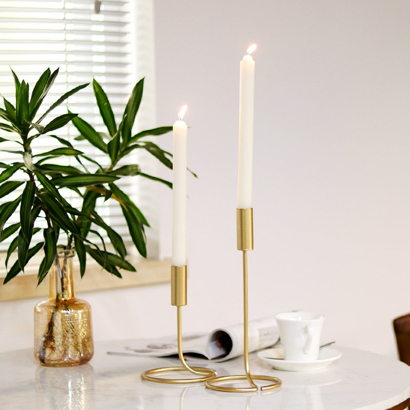 Nordic Western Dining Candleholder Table Decoration Dins Romantic Candlelight Dinner Props Minima Home Wedding Creative Pendulum