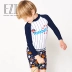 Yizi EZI Children Học sinh Kem chống nắng Áo tắm cho bé trai Chia tay áo dài Lướt sóng Big Boy 16076 - Bộ đồ bơi của Kid bộ đồ bơi nàng tiên cá Bộ đồ bơi của Kid